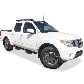 APS IA14NJI5B - Square Tube Drop Style Door-to-Door Black Stainless Steel Nerf Bars