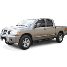 APS IA14SJE0B - Square Tube Door-to-Door Black Stainless Steel Nerf Bars