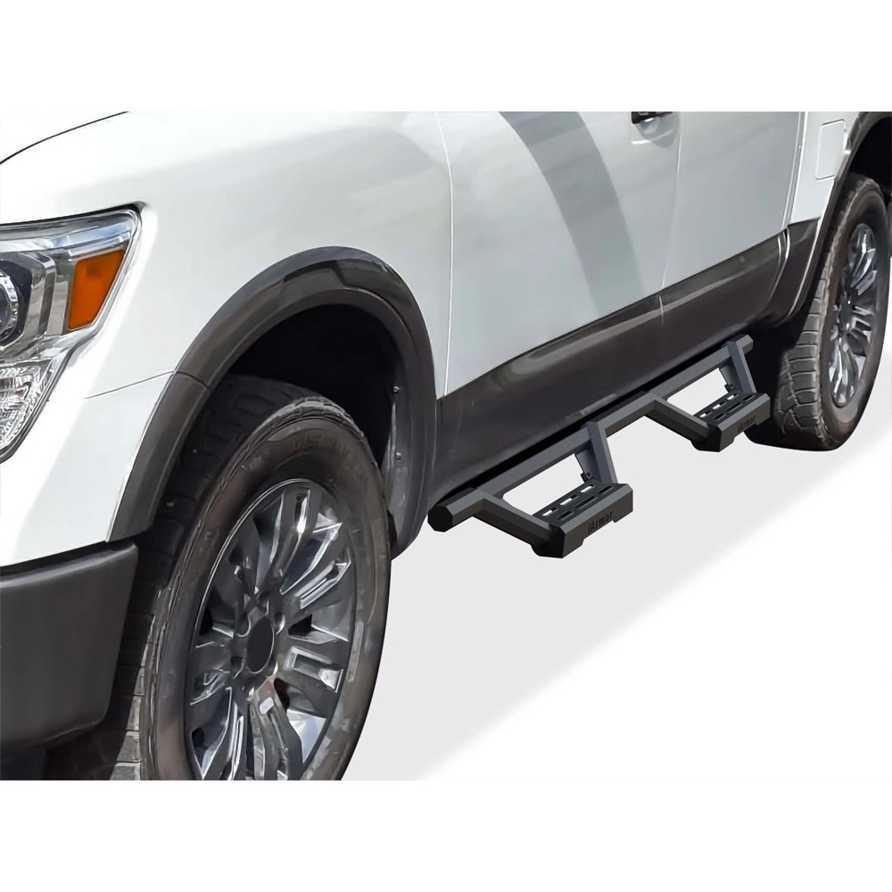 APS IA14WJE0B - Octagon Tube Drop Style Door-to-Door Black Stainless Steel Nerf Bars