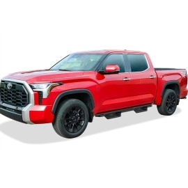 APS IA20NBI8H - Square Tube Drop Style Door-to-Door Black Stainless Steel Nerf Bars