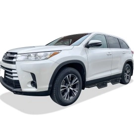 APS IA20NIG5B - Square Tube Drop Style Door-to-Door Black Stainless Steel Nerf Bars