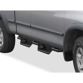 APS IA20NJF0B - Square Tube Drop Style Door-to-Door Black Stainless Steel Nerf Bars