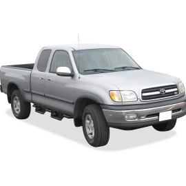 APS IA20NJF0B - Square Tube Drop Style Door-to-Door Black Stainless Steel Nerf Bars