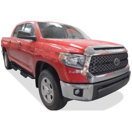 APS IA20NJI8B - Square Tube Drop Style Door-to-Door Black Stainless Steel Nerf Bars