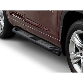 APS IA20SBB9B - Square Tube Door-to-Door Black Aircraft Aluminum Nerf Bars