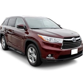 APS IA20SBB9B - Square Tube Door-to-Door Black Aircraft Aluminum Nerf Bars