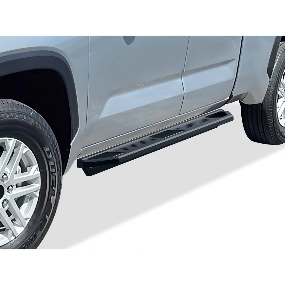 APS IA20SBI7H - Square Tube Door-to-Door Black Stainless Steel Nerf Bars