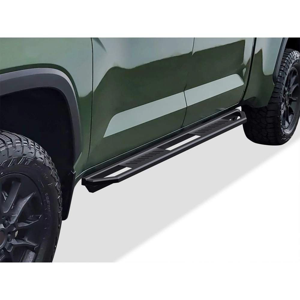 APS IA20SBI8H - Square Tube Door-to-Door Black Stainless Steel Nerf Bars