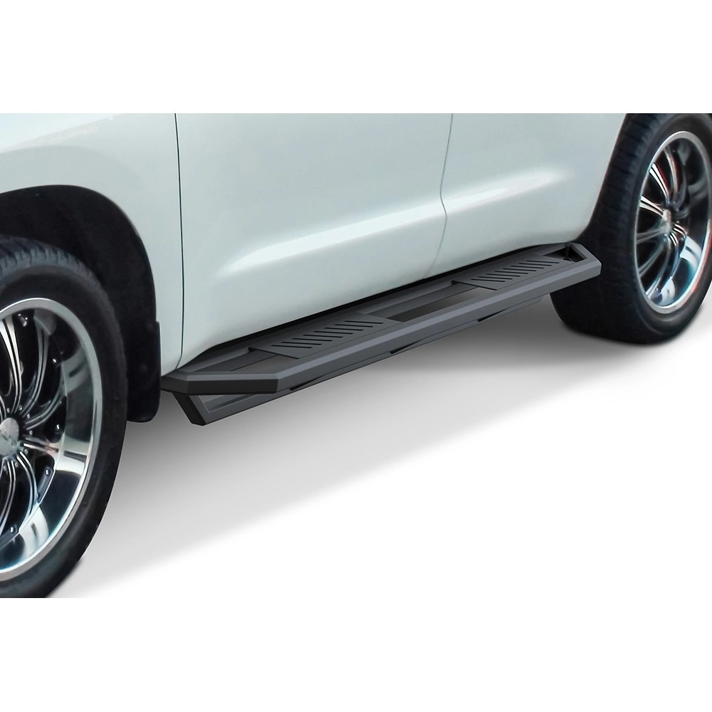 APS IA20SIC6B - Square Tube Door-to-Door Black Stainless Steel Nerf Bars