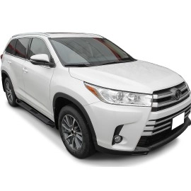 APS IA20SIG5B - Square Tube Door-to-Door Black Stainless Steel Nerf Bars