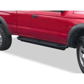 APS IA20SJE4B - Square Tube Door-to-Door Black Stainless Steel Nerf Bars