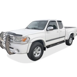 APS IA20SJF0B - Square Tube Door-to-Door Black Stainless Steel Nerf Bars