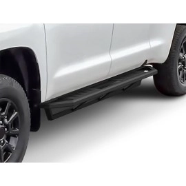 APS IA20SJI7B - Square Tube Door-to-Door Black Stainless Steel Nerf Bars