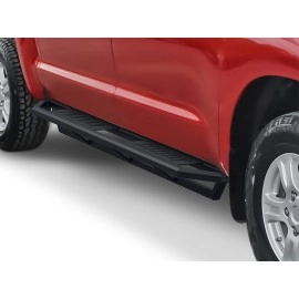 APS IA20SJI8B - Square Tube Door-to-Door Black Stainless Steel Nerf Bars