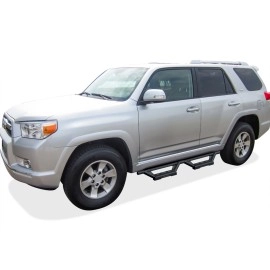 APS IA20WBC0B - Octagon Tube Drop Style Door-to-Door Black Stainless Steel Nerf Bars