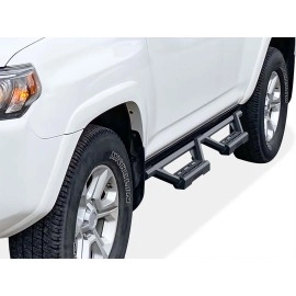 APS IA20WBH0B - Octagon Tube Drop Style Door-to-Door Black Stainless Steel Nerf Bars