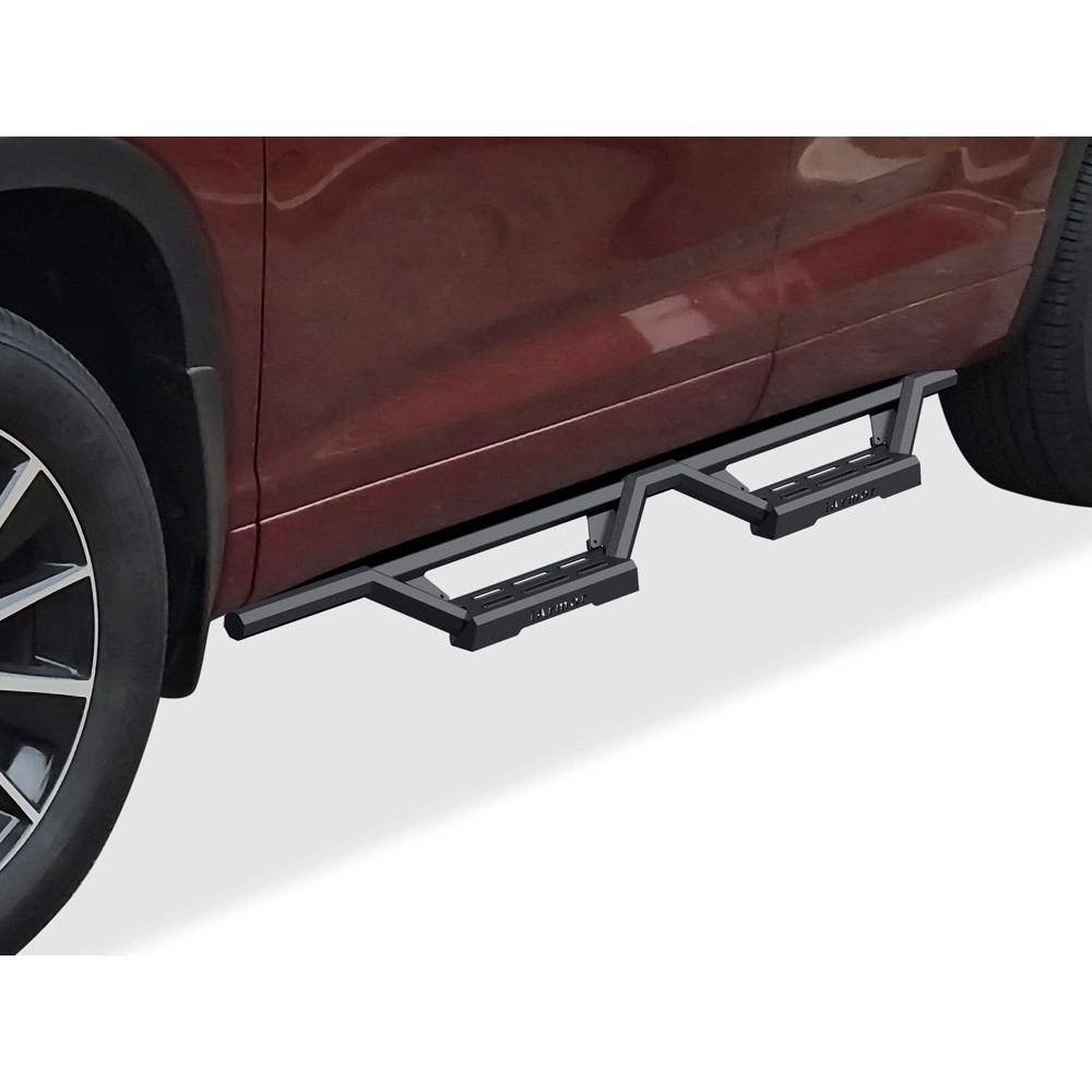 APS IA20WIG5B - Octagon Tube Drop Style Door-to-Door Black Stainless Steel Nerf Bars