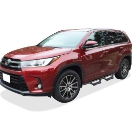 APS IA20WIG5B - Octagon Tube Drop Style Door-to-Door Black Stainless Steel Nerf Bars