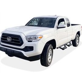 APS IA20WJE6B - Octagon Tube Drop Style Door-to-Door Black Stainless Steel Nerf Bars