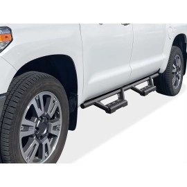 APS IA20WJI8B - Octagon Tube Drop Style Door-to-Door Black Stainless Steel Nerf Bars