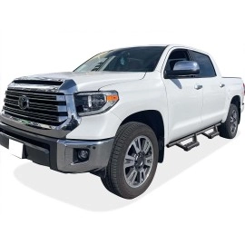 APS IA20WJI8B - Octagon Tube Drop Style Door-to-Door Black Stainless Steel Nerf Bars