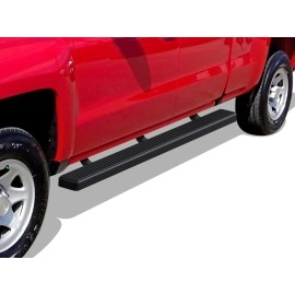 APS IB03DAI5B - 4" iStep Style Door-to-Door Black Aircraft Aluminum Side Steps