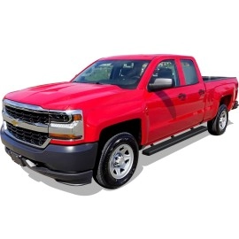 APS IB03DAI5B - 4" iStep Style Door-to-Door Black Aircraft Aluminum Side Steps