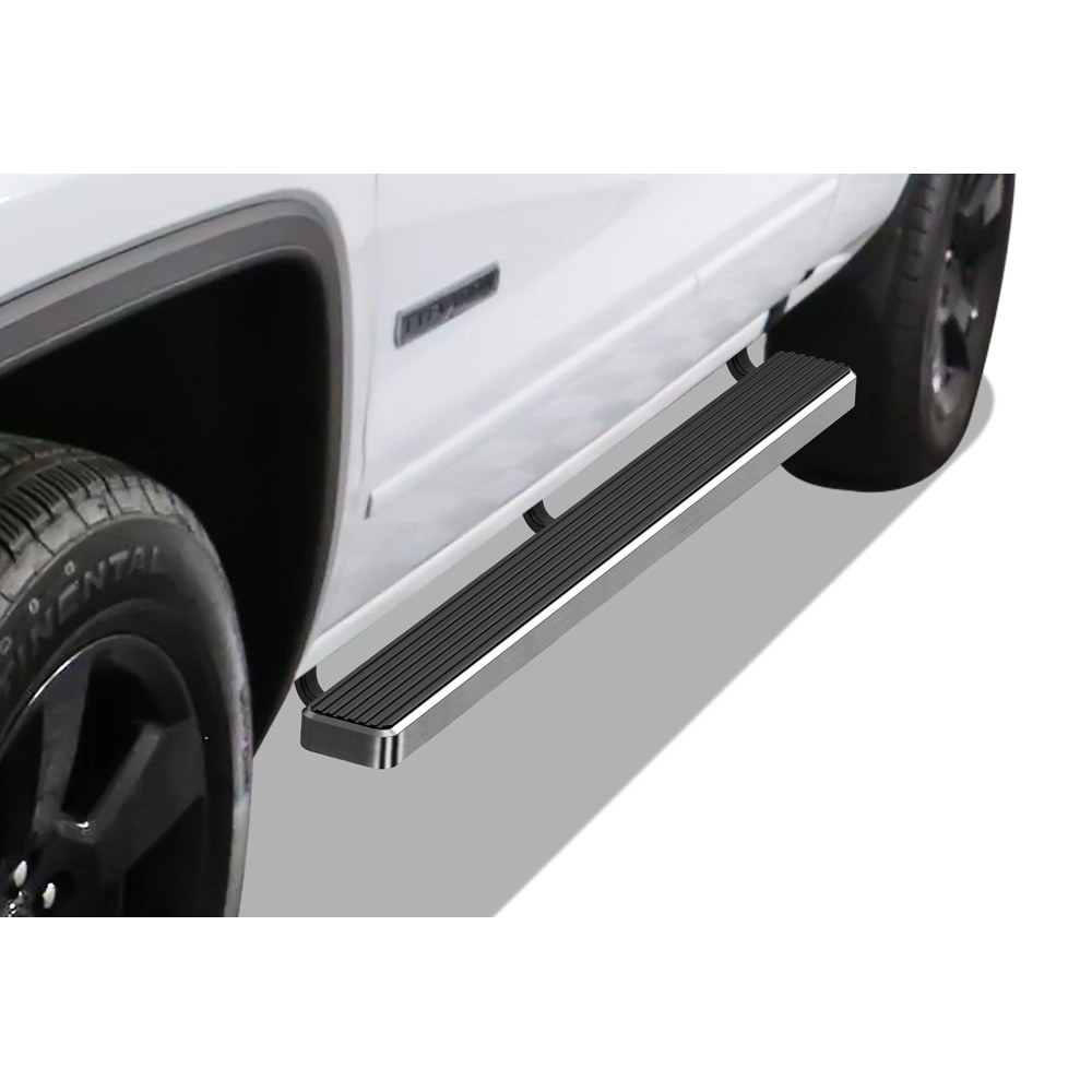 APS IB03DBI5A - 4" iStep Style Door-to-Door Hairline Aircraft Aluminum Side Steps