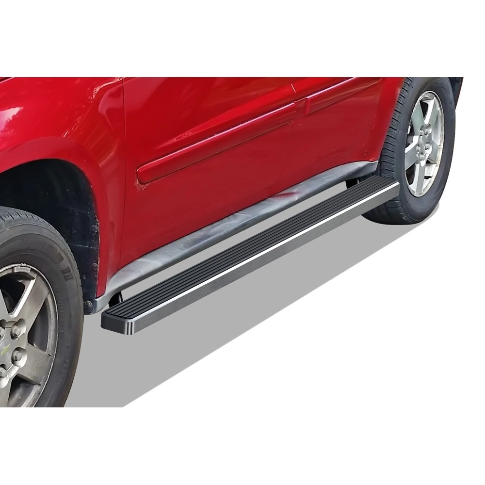 APS IB03DBJ2A - 4" iStep Style Door-to-Door Hairline Aircraft Aluminum Side Steps