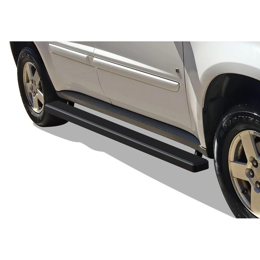 APS IB03DBJ2B - 4" iStep Style Door-to-Door Black Aircraft Aluminum Side Steps