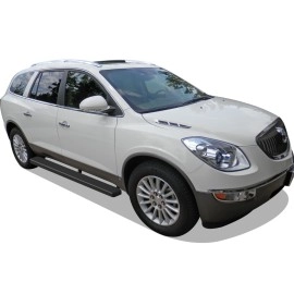 APS IB03EAC3H - 5" iStep Style Door-to-Door Black Stainless Steel Side Steps