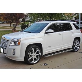 APS IB03EBC3A - 5" iStep Style Door-to-Door Hairline Stainless Steel Side Steps