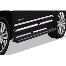 APS IB03EBC3B - 5" iStep Style Door-to-Door Black Stainless Steel Side Steps