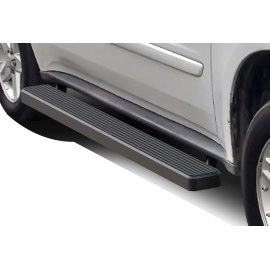 APS IB03EBJ2B - 5" iStep Style Door-to-Door Black Aircraft Aluminum Side Steps