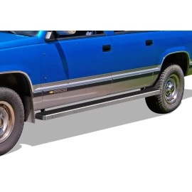 APS IB03EJF9C - 5" iStep Style Door-to-Door Hairline Stainless Steel Side Steps