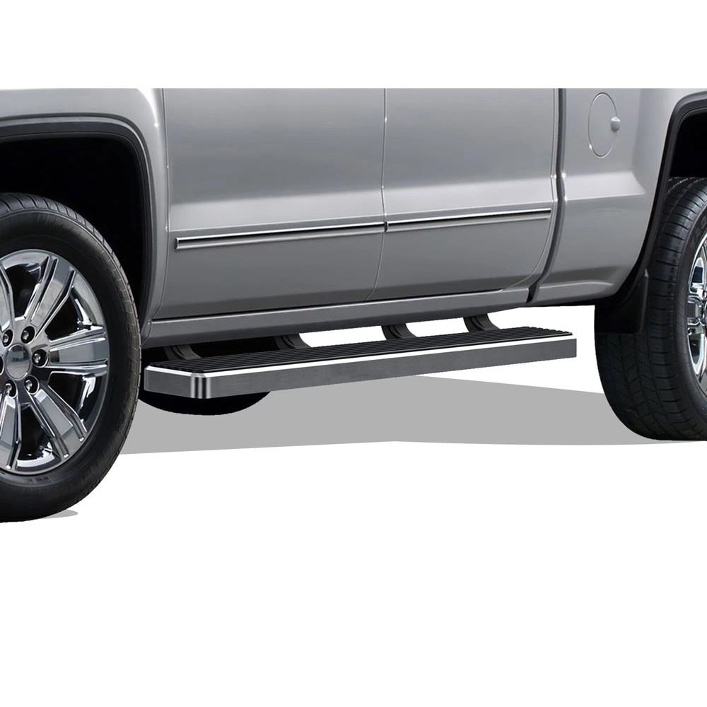 APS IB03EJG1C - 5" iStep Style Door-to-Door Hairline Stainless Steel Side Steps