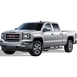 APS IB03EJG1C - 5" iStep Style Door-to-Door Hairline Stainless Steel Side Steps