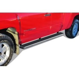 APS IB03EJJ4A - 5" iStep Style Door-to-Door Hairline Stainless Steel Side Steps