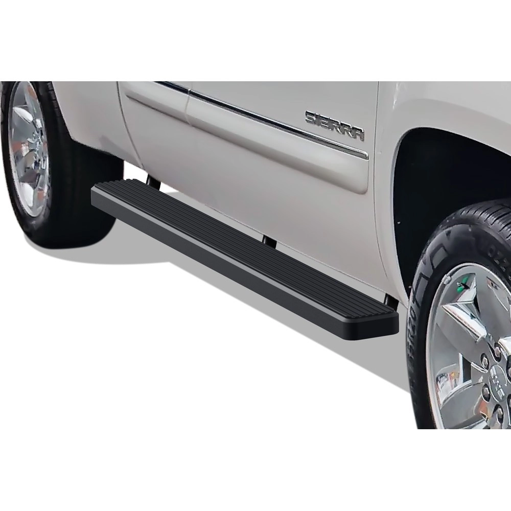 APS IB03EJJ4H - 5" iStep Style Door-to-Door Black Stainless Steel Side Steps
