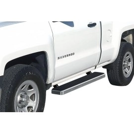 APS IB03EJJ7A - 5" iStep Style Door-to-Door Hairline Stainless Steel Side Steps