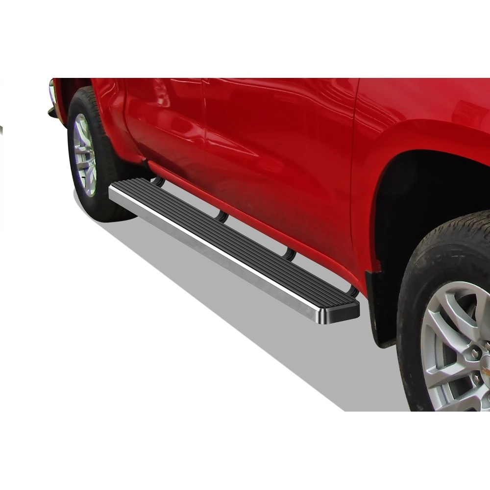 APS IB03FAG1A - 6" iStep Style Door-to-Door Hairline Stainless Steel Side Steps