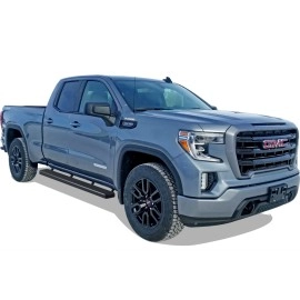 APS IB03FAG1H - 6" iStep Style Door-to-Door Black Stainless Steel Side Steps