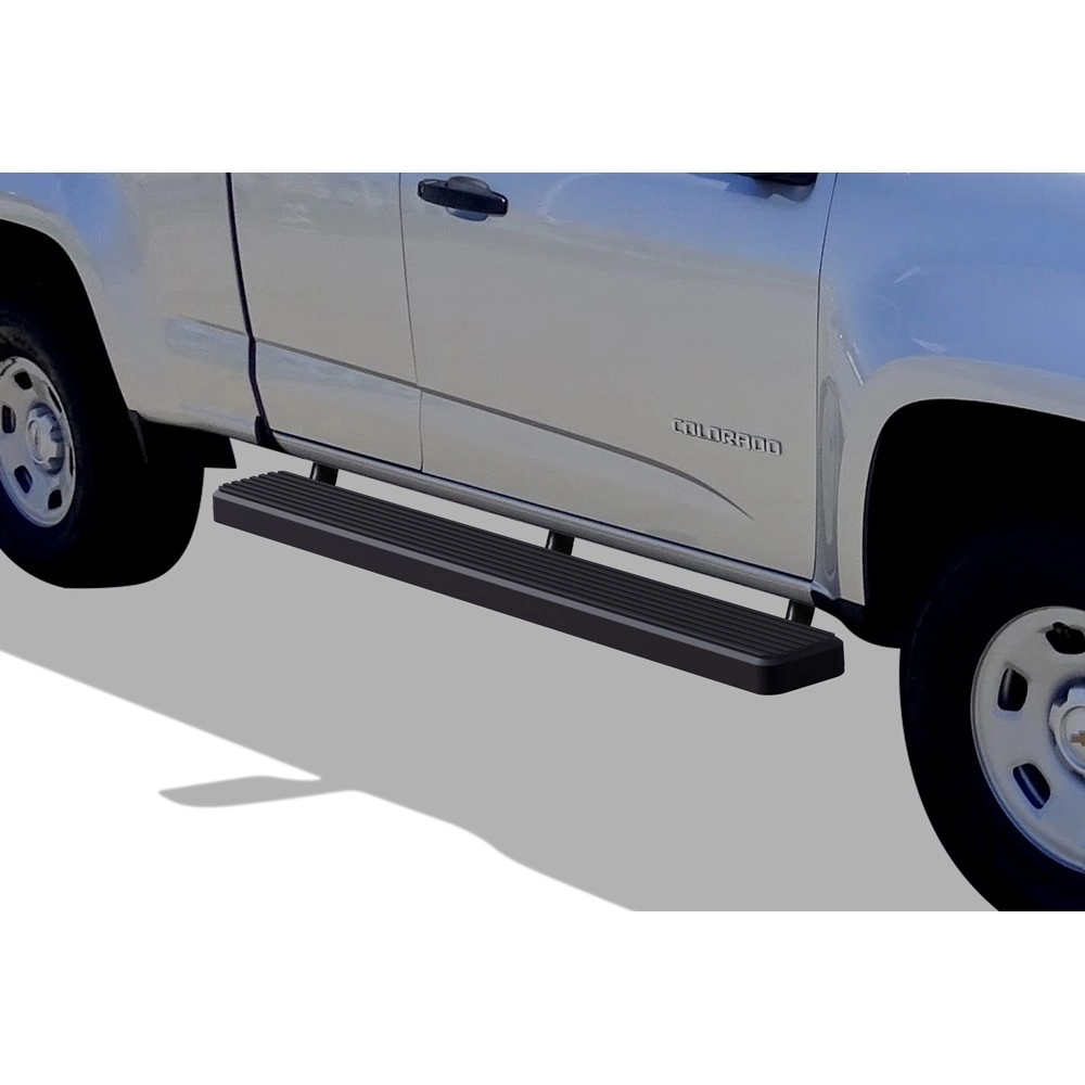 APS IB03FAI8B - 6" iStep Style Door-to-Door Black Stainless Steel Side Steps