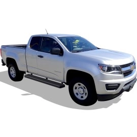 APS IB03FAI8B - 6" iStep Style Door-to-Door Black Stainless Steel Side Steps