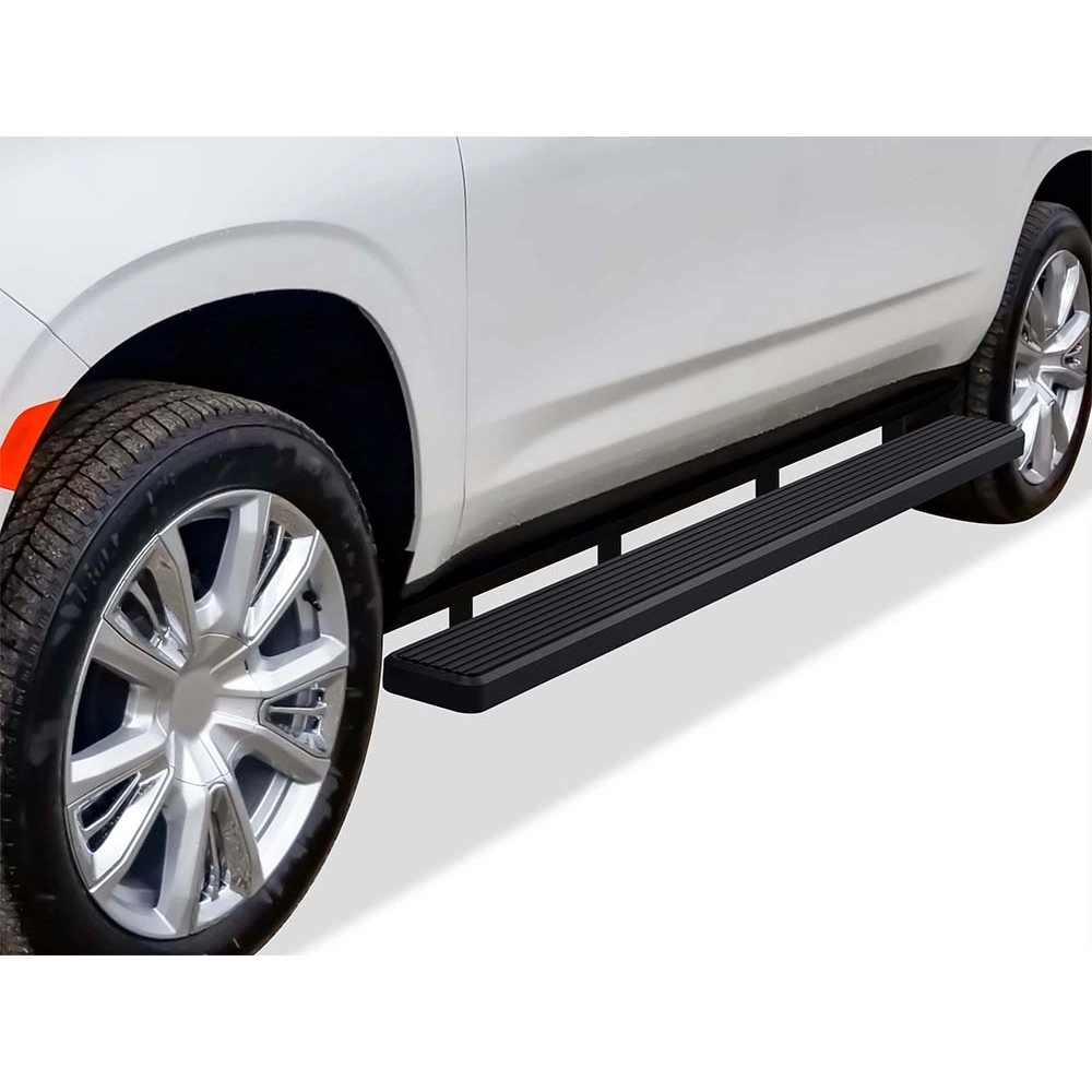 APS IB03FBB2B - 6" iStep Style Door-to-Door Black Stainless Steel Side Steps