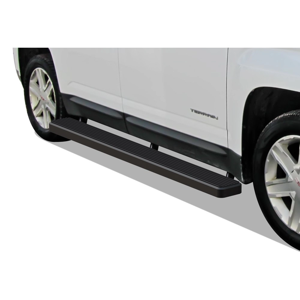 APS IB03FBC3B - 6" iStep Style Door-to-Door Black Stainless Steel Side Steps