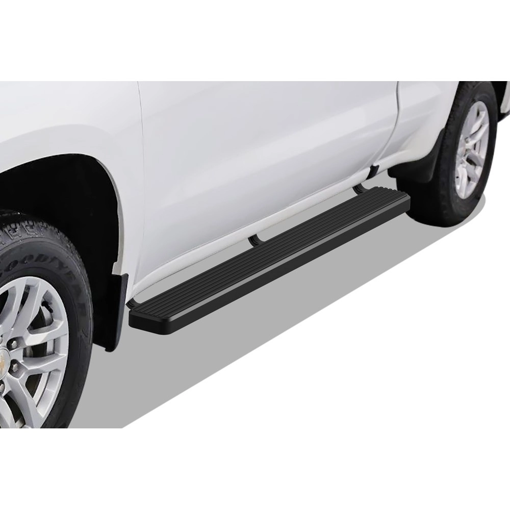 APS IB03FBI5H - 6" iStep Style Door-to-Door Black Stainless Steel Side Steps