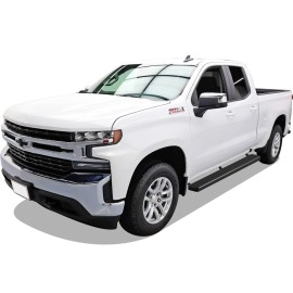 APS IB03FBI5H - 6" iStep Style Door-to-Door Black Stainless Steel Side Steps