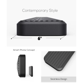 APS IB03FBI5H - 6" iStep Style Door-to-Door Black Stainless Steel Side Steps