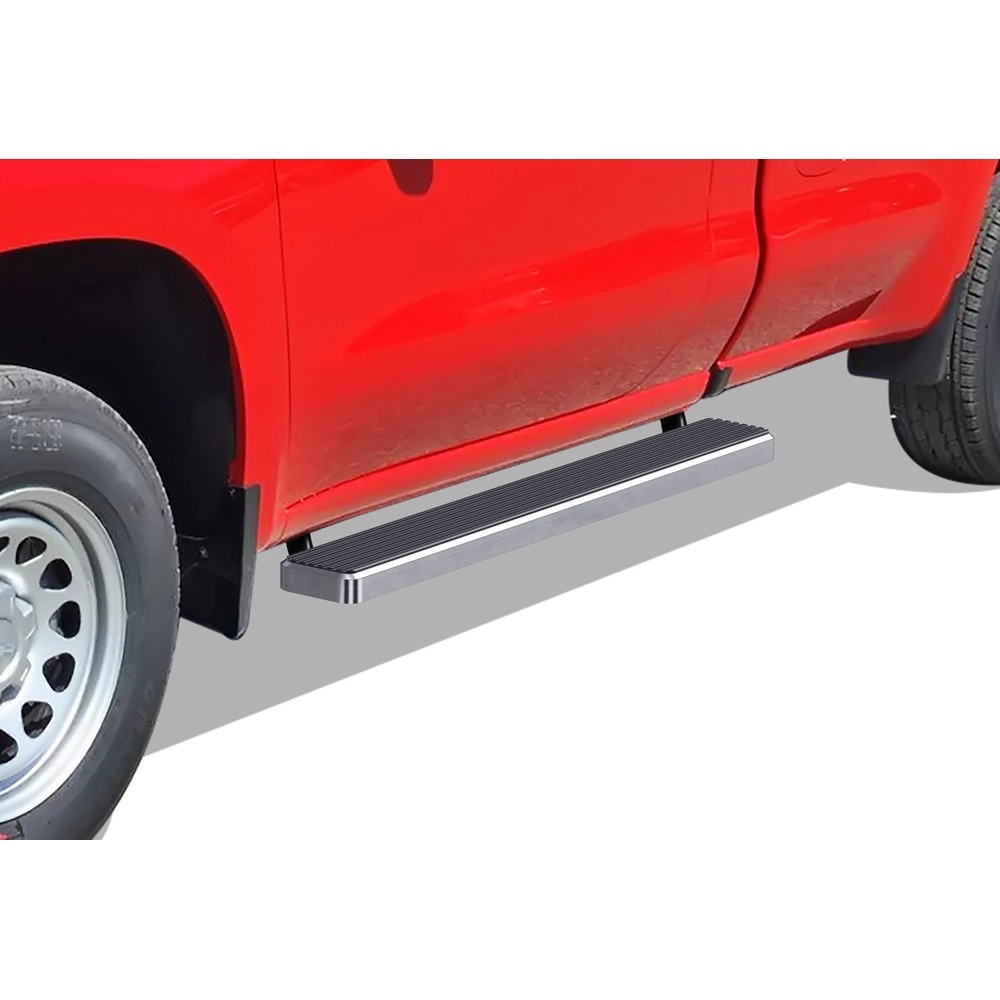 APS IB03FBI6A - 6" iStep Style Door-to-Door Hairline Stainless Steel Side Steps